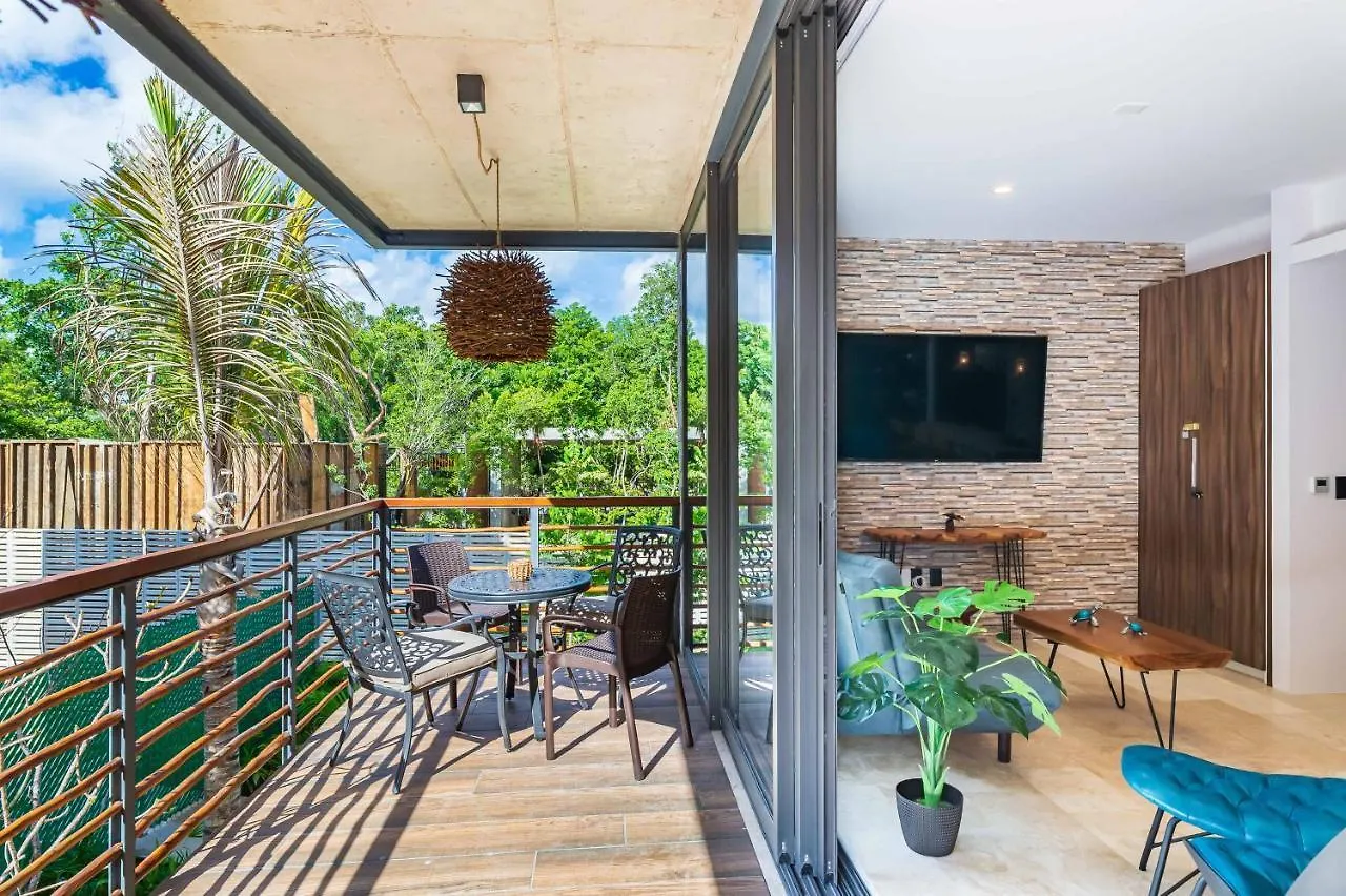 툴룸 1Br Private Cenote Jungle View Gym 24 7 Security - Xalet B204 아파트
